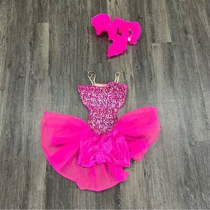Creations by Cicci pink jazz tap dance costume